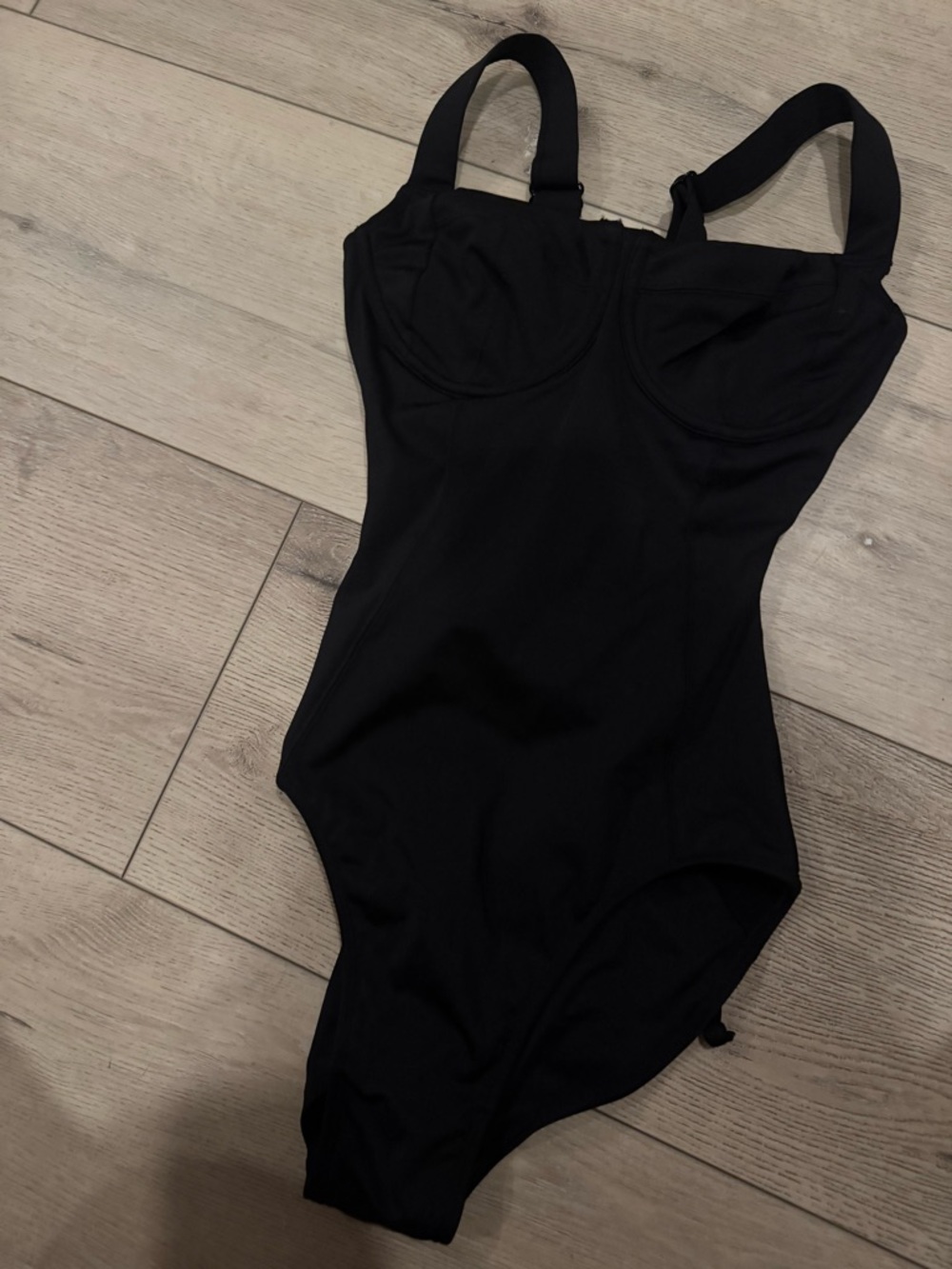 TA3 Lifty Black One-Piece Swimsuit - Supportive Scoop Neck XS NWT